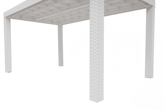 Стол B:rattan Houston 1500*900мм, белый - 3
